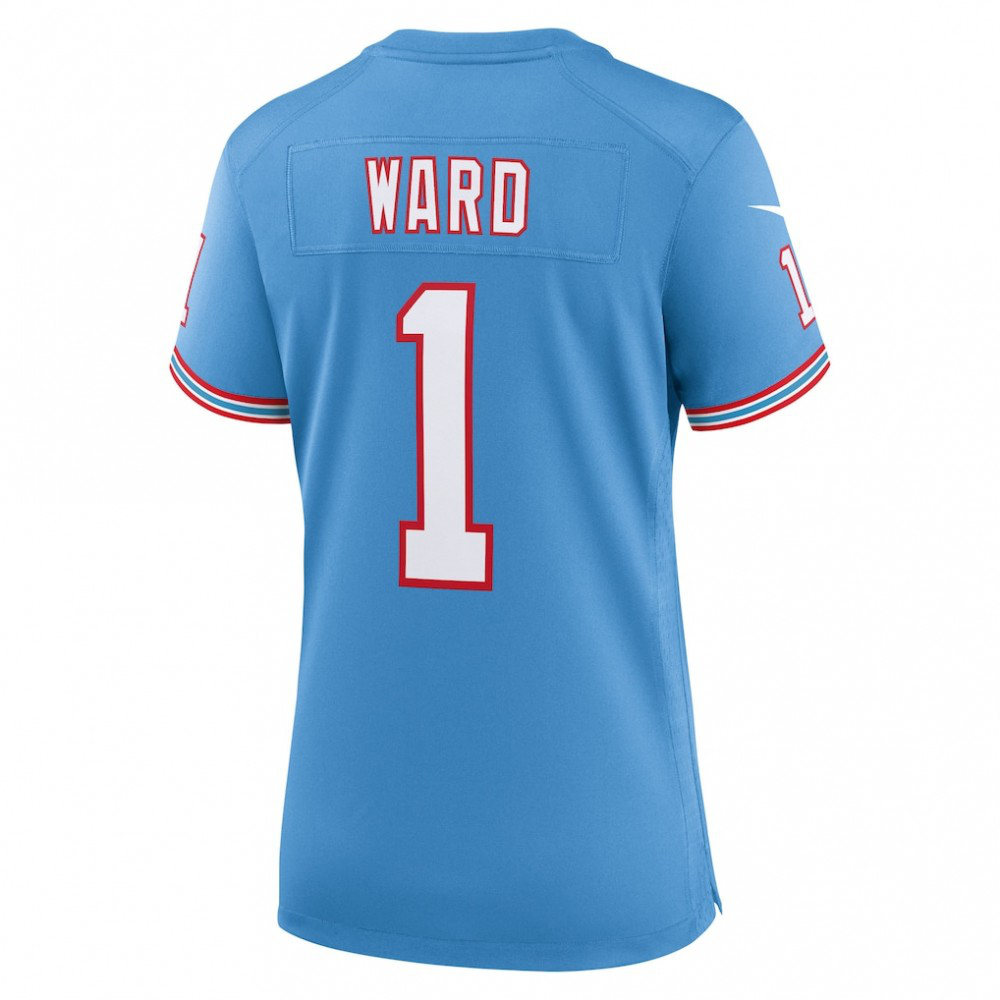 Cam Ward Tennessee Titans Nike Women's 2025 NFL Draft 2nd Alternate Game Jersey - Light Blue-GridironStore
